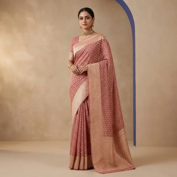 Onion_Pink_Zariwork_Gold_Pure_Silk_Saree