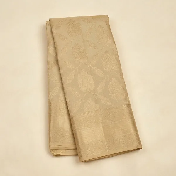 Beige_Zariwork_Gold_Silk_Silk_Saree