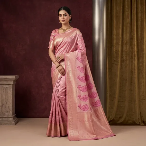 Onion_Pink_Zariwork_Gold_Silk_Saree