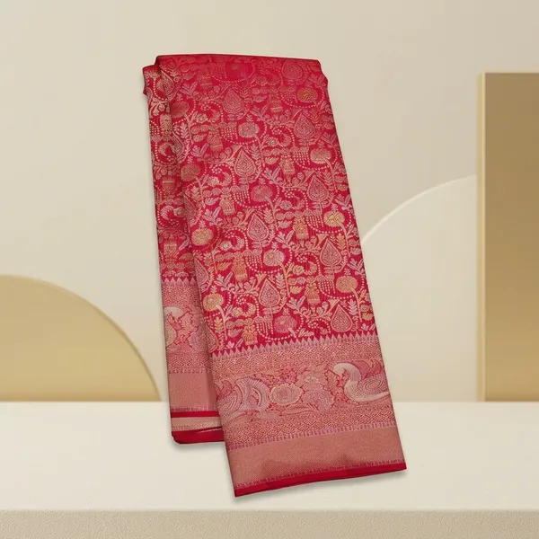 Rani_Pink_Zariwork_Gold_Pure_Silk_Saree