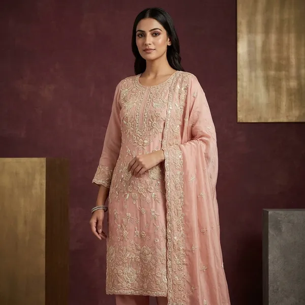 Pink_Silver_Stonework_Tissue_Unstitched_Salwar_Suit