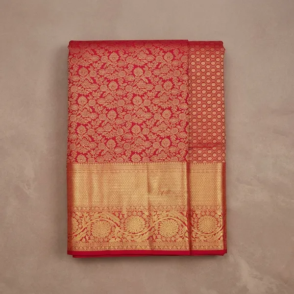 Rani_Pink_Zariwork_Gold_Pure_Silk_Saree