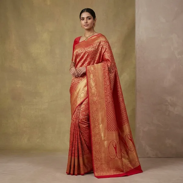 Rani_Pink_Zariwork_Gold_Pure_Silk_Saree