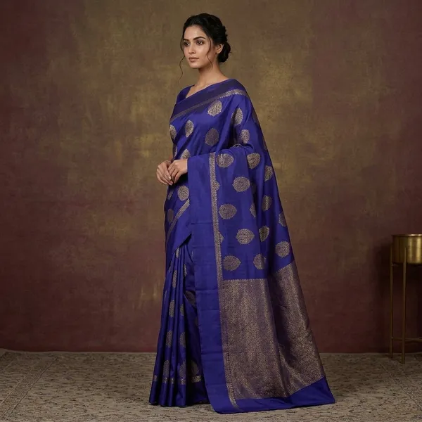 Royal_Blue_Zariwork_Pure_Silk_Saree