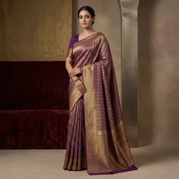 Purple_Zariwork_Gold_Pure_Silk_Saree