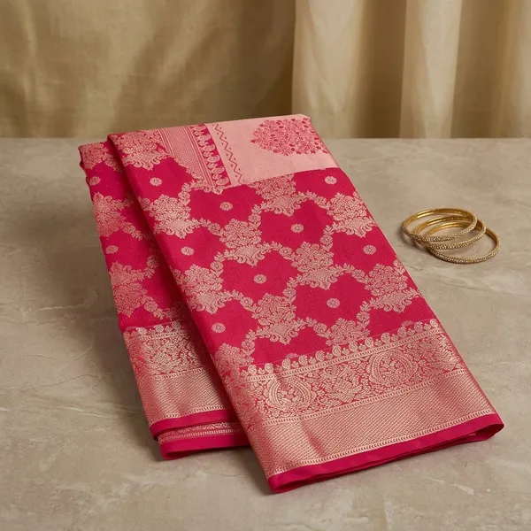 Rani_Pink_Kanjivaram_Pure_Silk_Saree