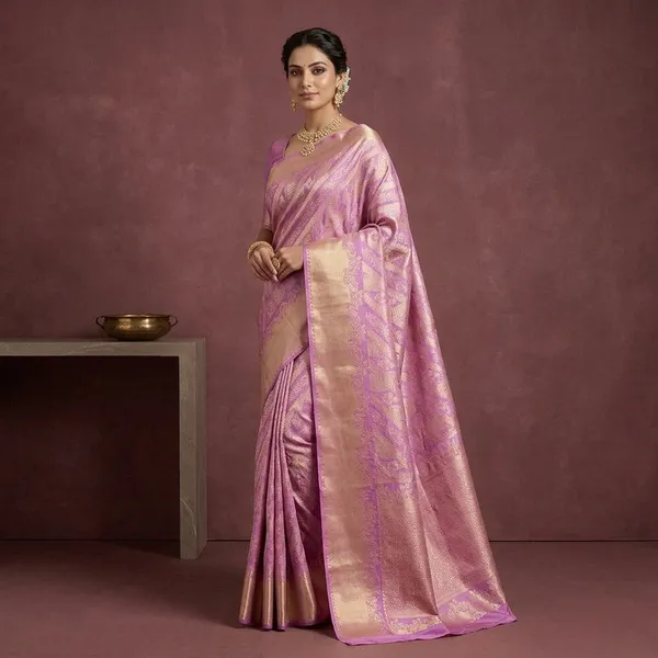 Lavender_Zariwork_Gold_Pure_Silk_Saree