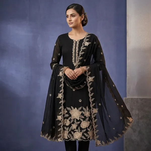 Black_Chinon_Threadwork_Unstitched_Dress_Material_With_Matching_Bottom_And_Dupatta