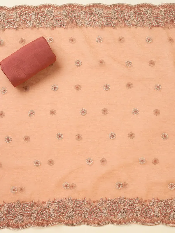 Rust_Tissue_Threadwork_Unstitched_Dress_Material_With_Matching_Bottom_And_Dupatta