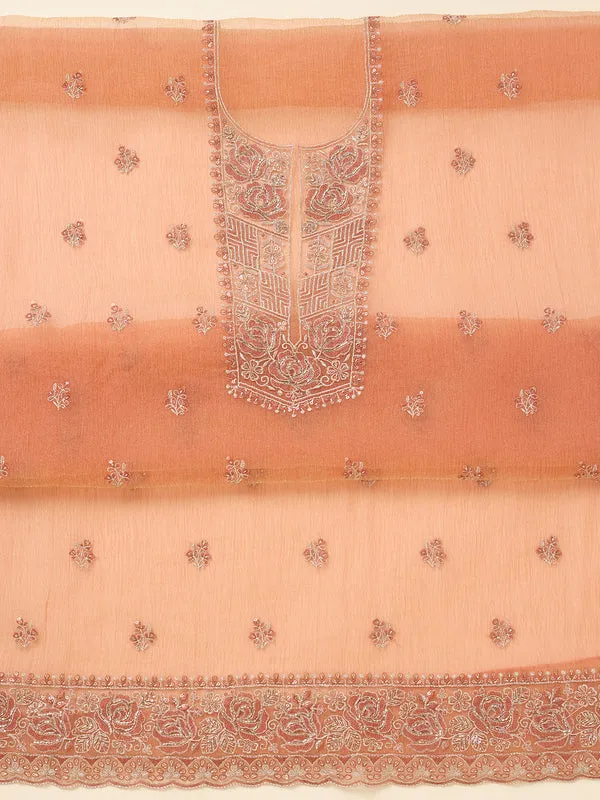 Rust_Tissue_Threadwork_Unstitched_Dress_Material_With_Matching_Bottom_And_Dupatta