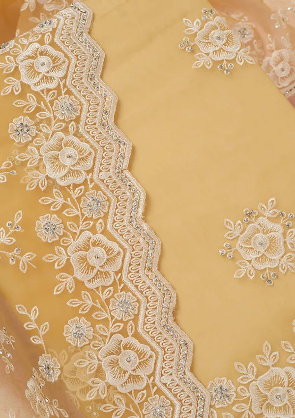 Yellow_Organza_Threadwork_Unstitched_Dress_Material_With_Matching_Bottom_And_Dupatta