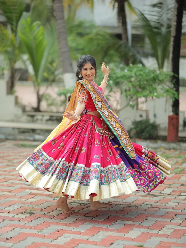 Women's_Premium_Pink_&_Yellow_Embroidered_Chaniya_Choli_with_Dupatta