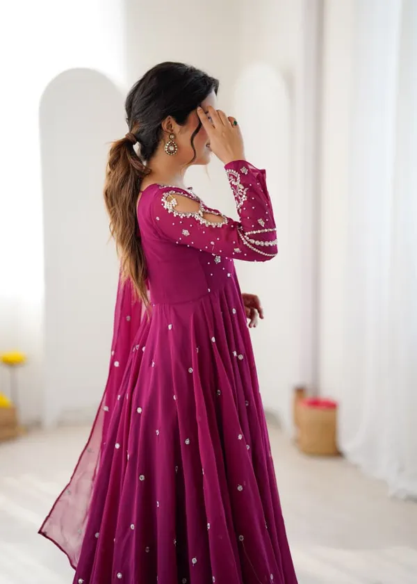 Women's_Premium_Wine_Embroidered_Anarkali_Suit_with_Dupatta