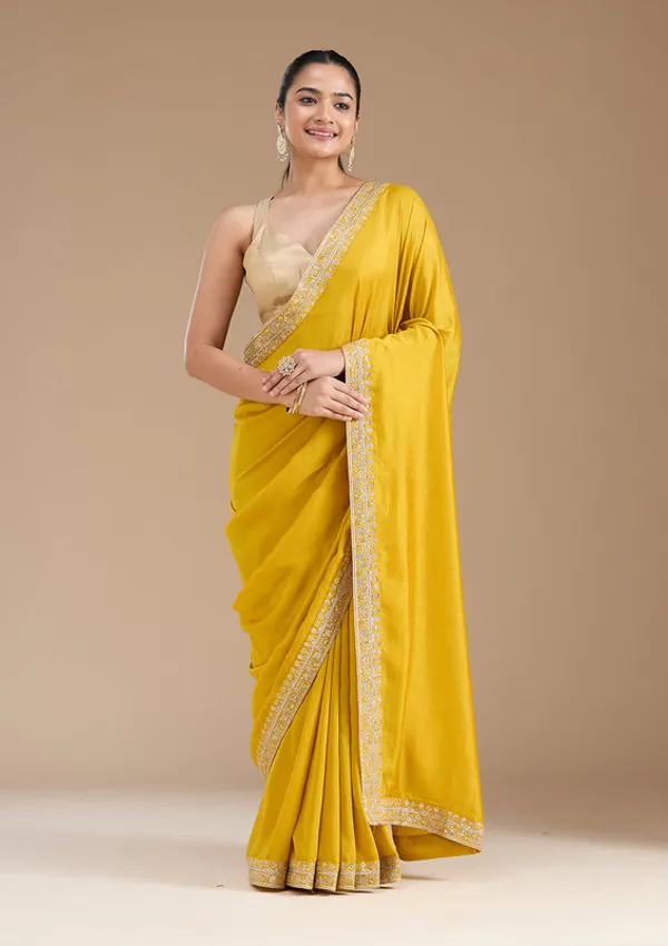 Mustard_Soft_Raw_Silk_Gold_Zariwork_Saree_With_Matching_Blouse_Piece