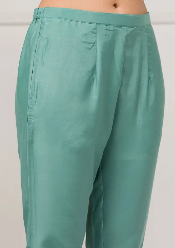 Sea_Green_Soft_Raw_Silk_Threadwork_Straight_Kurta_With_Regular_Pant_And_Dupatta