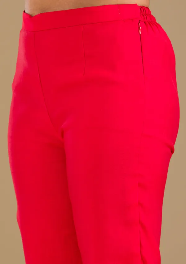 Red_Crepe_Silver_Zariwork_Straight_Kurta_With_Pant_Regular_And_Dupatta