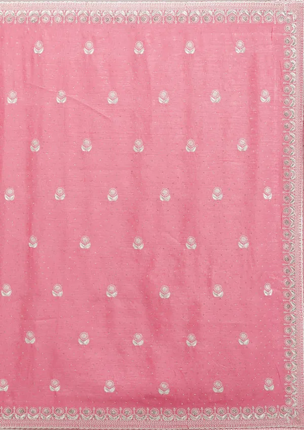 Pink_Tissue_Silver_Zariwork_Saree_With_Matching_Blouse_Piece