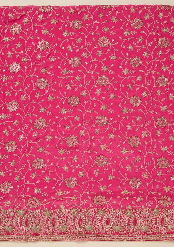 Pink_Multi_Georgette_Zariwork_Unstitched_Dress_Material_With_Matching_Bottom_And_Dupatta