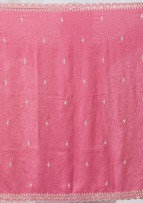 Onion_Pink_Soft_Raw_Silk_Threadwork_Straight_Kurta_With_Regular_Pant_And_Dupatta