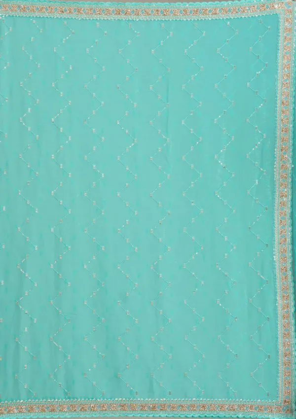 Sea_Green_Tissue_Gold_Stonework_Saree_With_Matching_Blouse_Piece