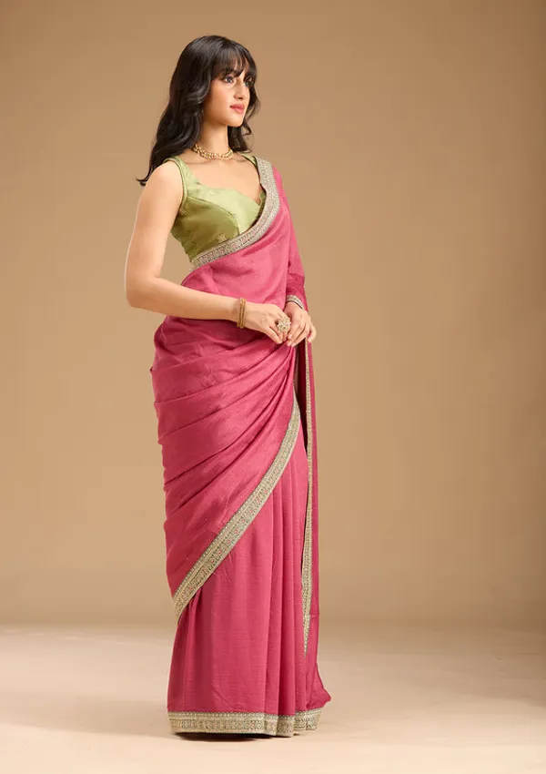 Onion_Pink_Soft_Raw_Silk_Gold_Zariwork_Saree_With_Matching_Blouse_Piece