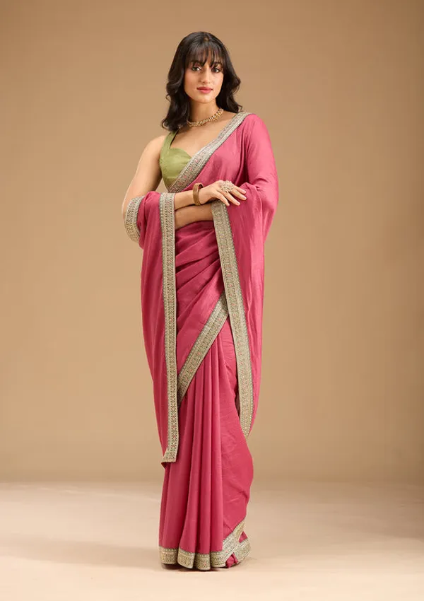 Onion_Pink_Soft_Raw_Silk_Gold_Zariwork_Saree_With_Matching_Blouse_Piece