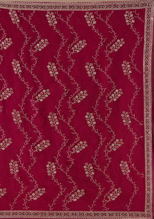 Wine_Tissue_Gold_Stonework_Saree_With_Matching_Blouse_Piece