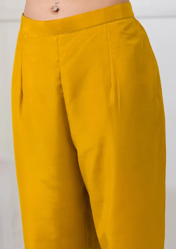 Mustard_Soft_Raw_Silk_Threadwork_Straight_Kurta_With_Pant_Regular_And_Dupatta