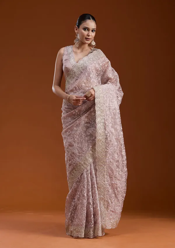 Mauve_Tissue_Cording_Saree_With_Matching_Blouse_Piece