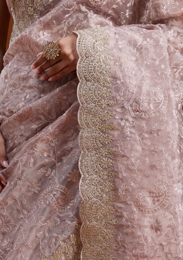 Mauve_Tissue_Cording_Saree_With_Matching_Blouse_Piece