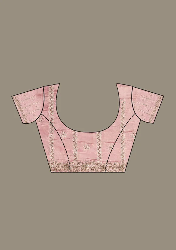 Pink_Tissue_Cutwork_Saree_With_Matching_Blouse_Piece