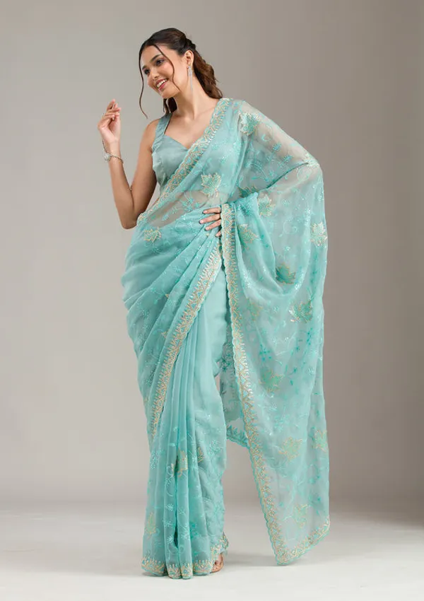 Sky_Blue_Chiffon_Threadwork_Saree_With_Matching_Blouse_Piece