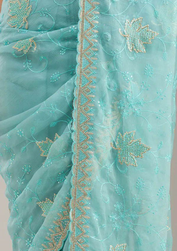 Sky_Blue_Chiffon_Threadwork_Saree_With_Matching_Blouse_Piece