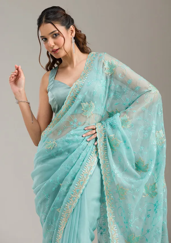 Sky_Blue_Chiffon_Threadwork_Saree_With_Matching_Blouse_Piece