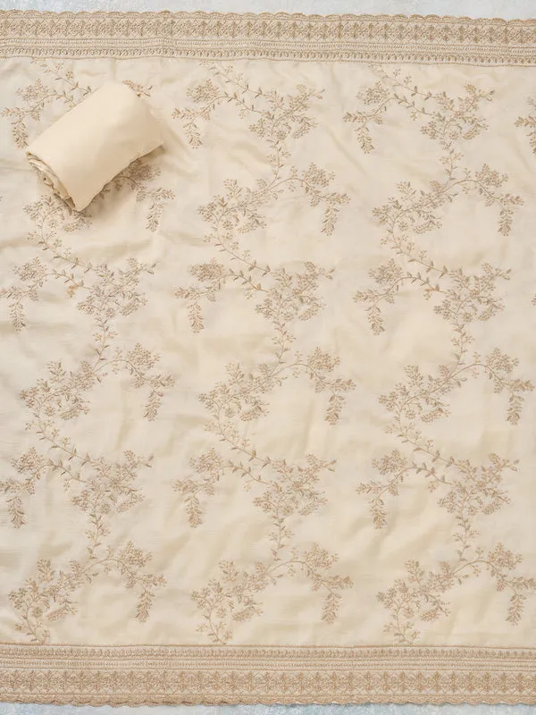 Off_White_Soft_Raw_Silk_Gold_Zariwork_Unstitched_Dress_Material_With_Matching_Bottom_And_Dupatta