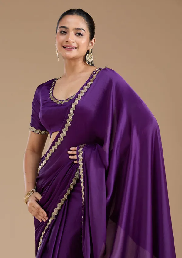 Purple_Satin_Cutdana_Saree_With_Matching_Blouse_Piece