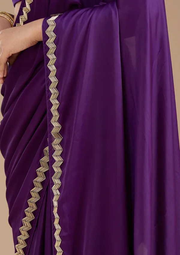 Purple_Satin_Cutdana_Saree_With_Matching_Blouse_Piece