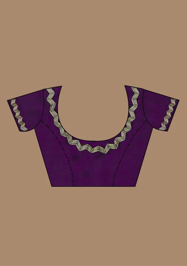 Purple_Satin_Cutdana_Saree_With_Matching_Blouse_Piece