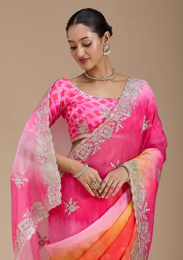 Pink_Crepe_Gotapatti_Saree_With_Matching_Blouse_Piece