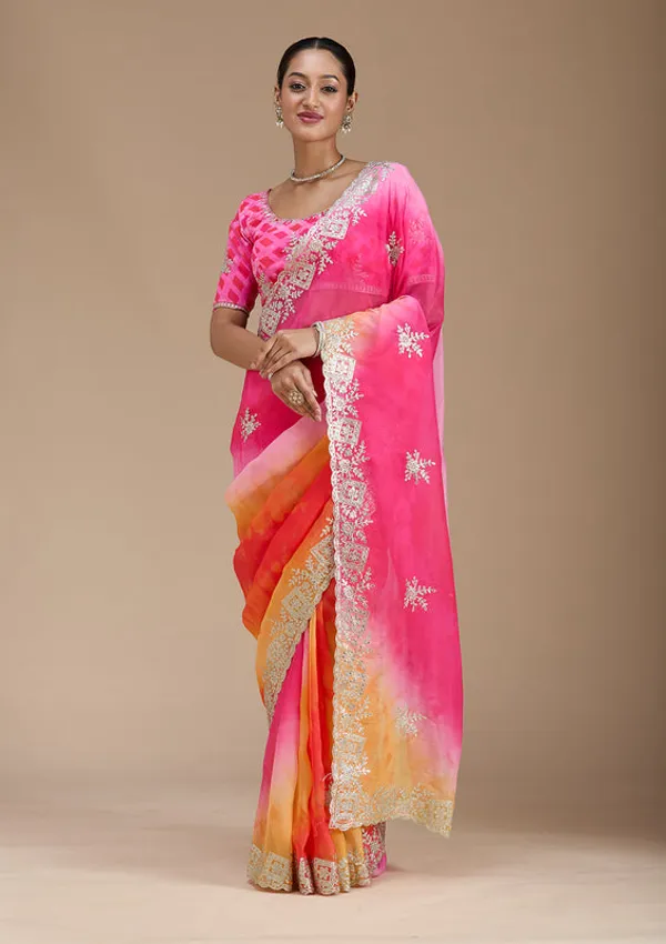 Pink_Crepe_Gotapatti_Saree_With_Matching_Blouse_Piece