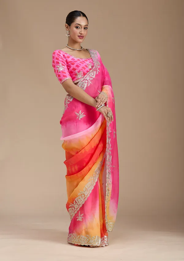 Pink_Crepe_Gotapatti_Saree_With_Matching_Blouse_Piece