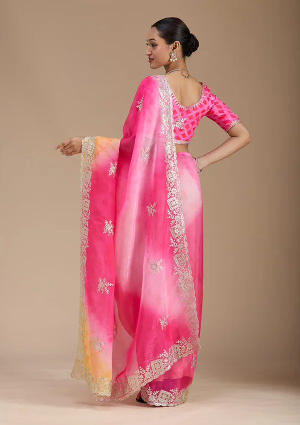 Pink_Crepe_Gotapatti_Saree_With_Matching_Blouse_Piece