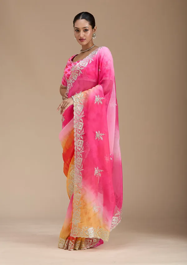 Pink_Crepe_Gotapatti_Saree_With_Matching_Blouse_Piece
