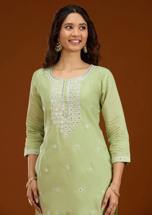 Pista_Green_Crepe_Threadwork_Straight_Kurta_With_Pant_Regular_And_Dupatta