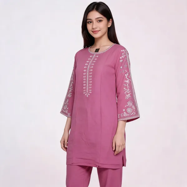 Pink_Rayon_Straight_Embroidered_Kurta_Set_For_Women