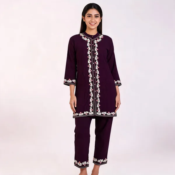 Purple_Rayon_Straight_Embroidered_Kurta_Set_For_Women
