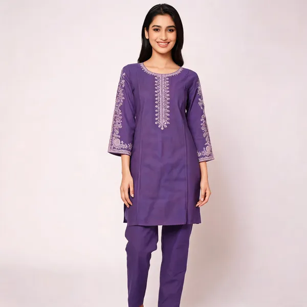 Purple_Rayon_Straight_Embroidered_Kurta_Pajama_Set_For_Women