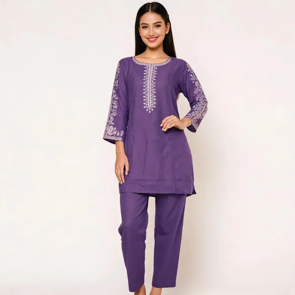 Purple_Rayon_Straight_Embroidered_Kurta_Pajama_Set_For_Women
