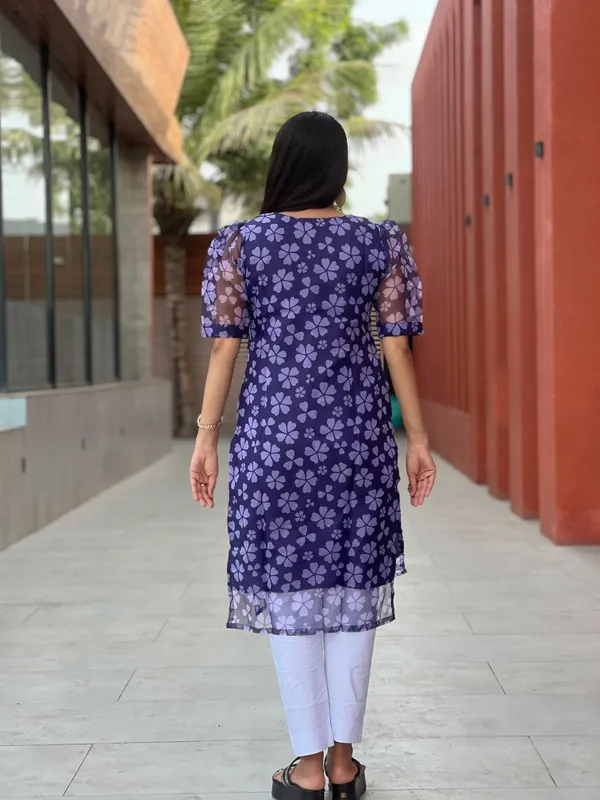 Purple_Floral_Printed_A-Line_Kurti_For_Women