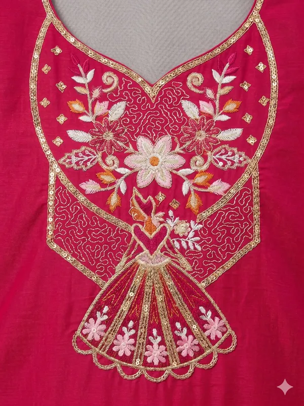 Magenta_Embroidered_Straight_Kurta_For_Women